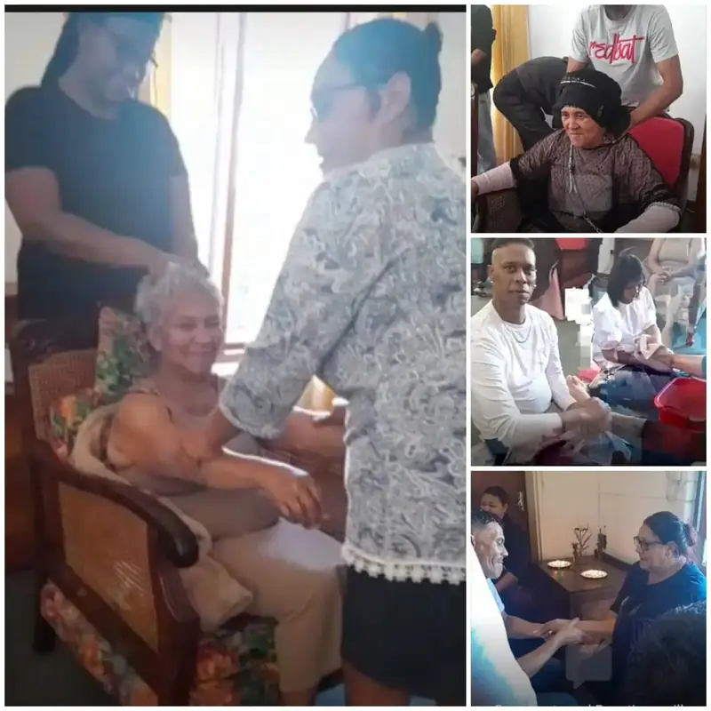 Seniors being pampered at the annual Seniors Function