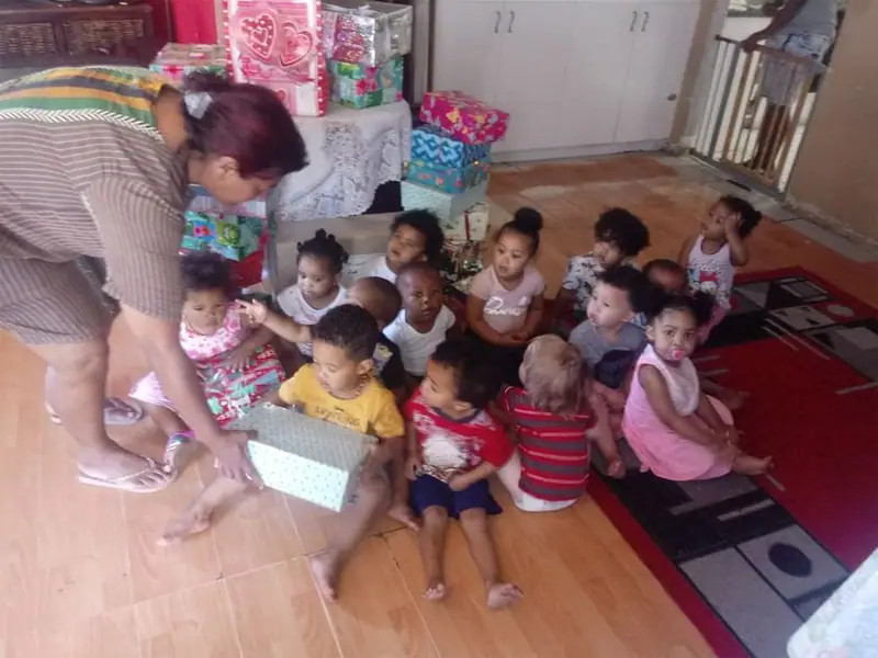 Children at the 2019 Christmas party