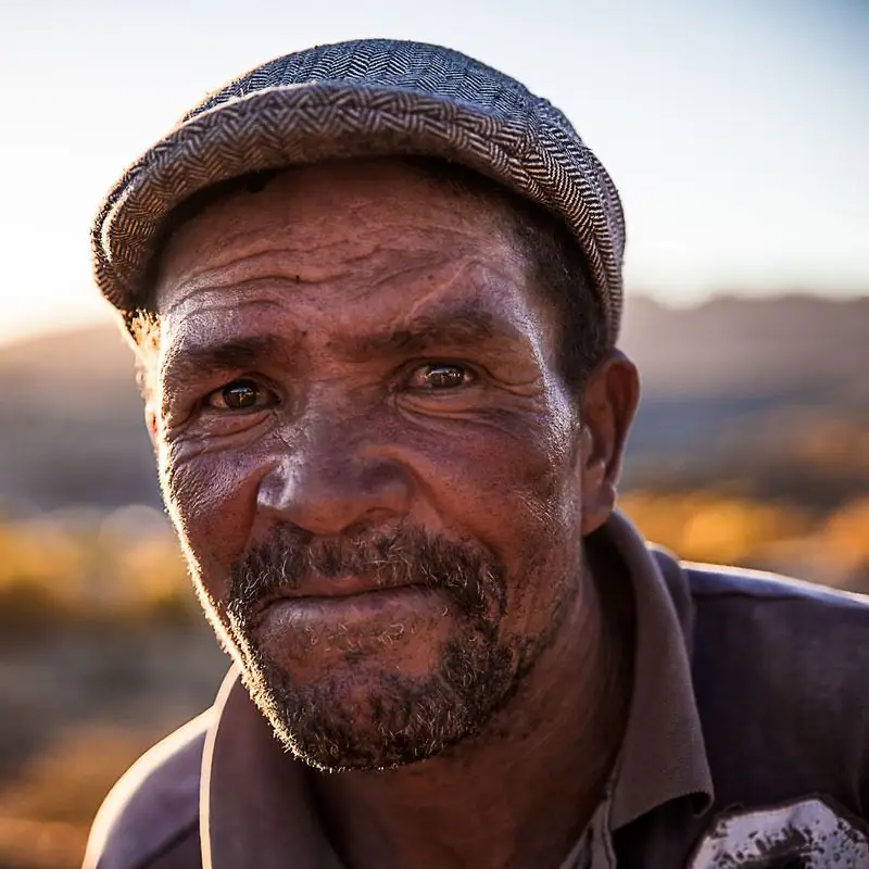 Portrait of an older man in a cap